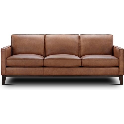 Chelsea Sofa in Honey Brown Top Grain Leather